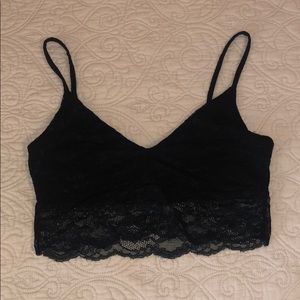 H&M SHORT Camisole, black and lacy
